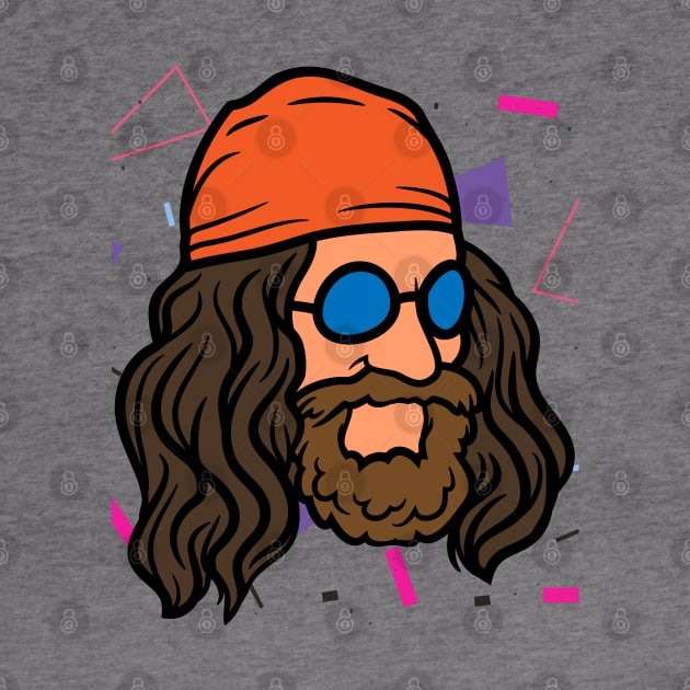 Hippie Soul with a big beard by Retro Comic Books